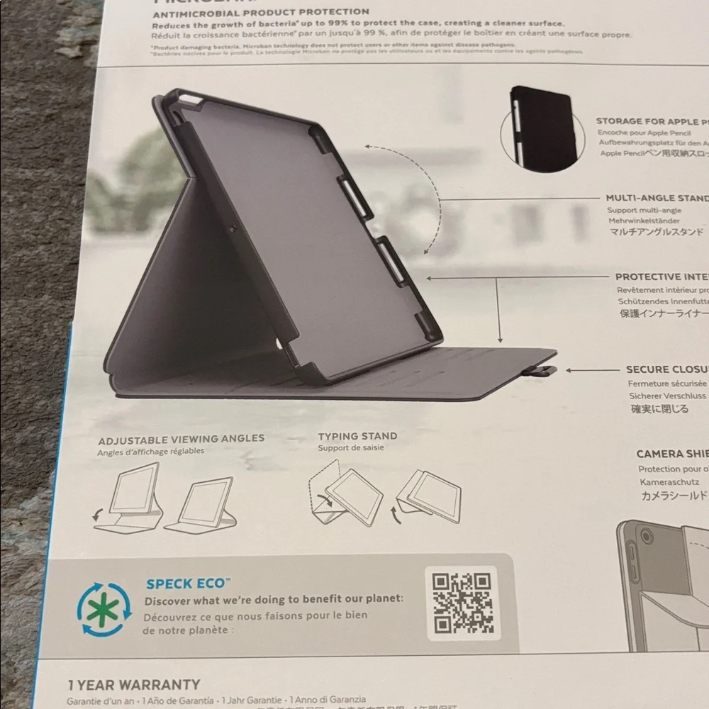 Speck Black Balance Folio for iPad 10.2” (2019-2021)